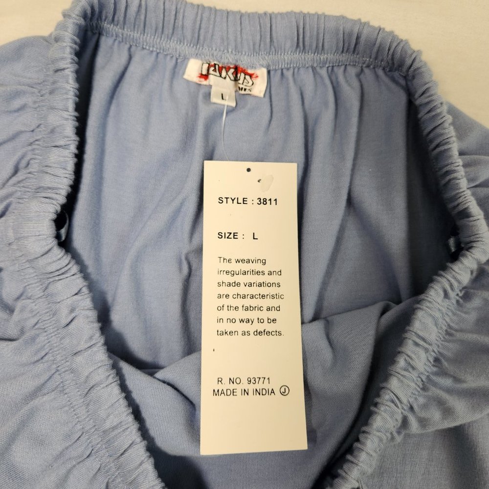 Vintage KAKTUS Fairy Artsy Blue Printed Novelty Set of Two T-Shirt/Skirt Size L. - Picture 16 of 16